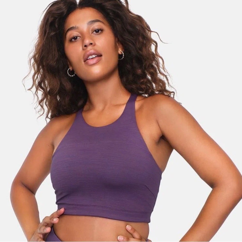 Outdoor Voices Purple Crop Top